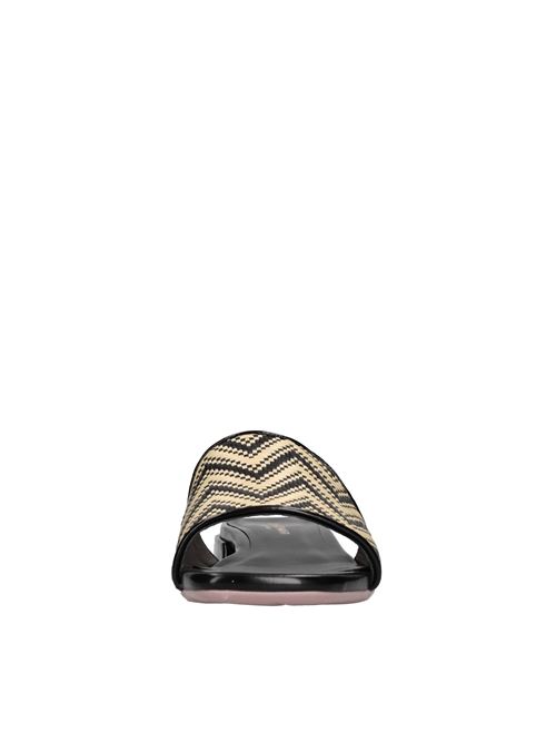 Mules in rafia LORENZO MARI | SAMU MAG 20 RAFIA/ABRASIVATOBEIGE-NERO